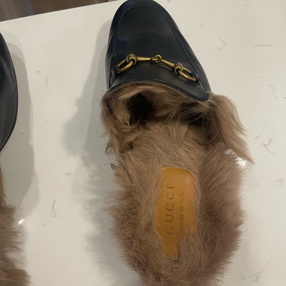 Gucci Princeton slides (kangaroo fur)